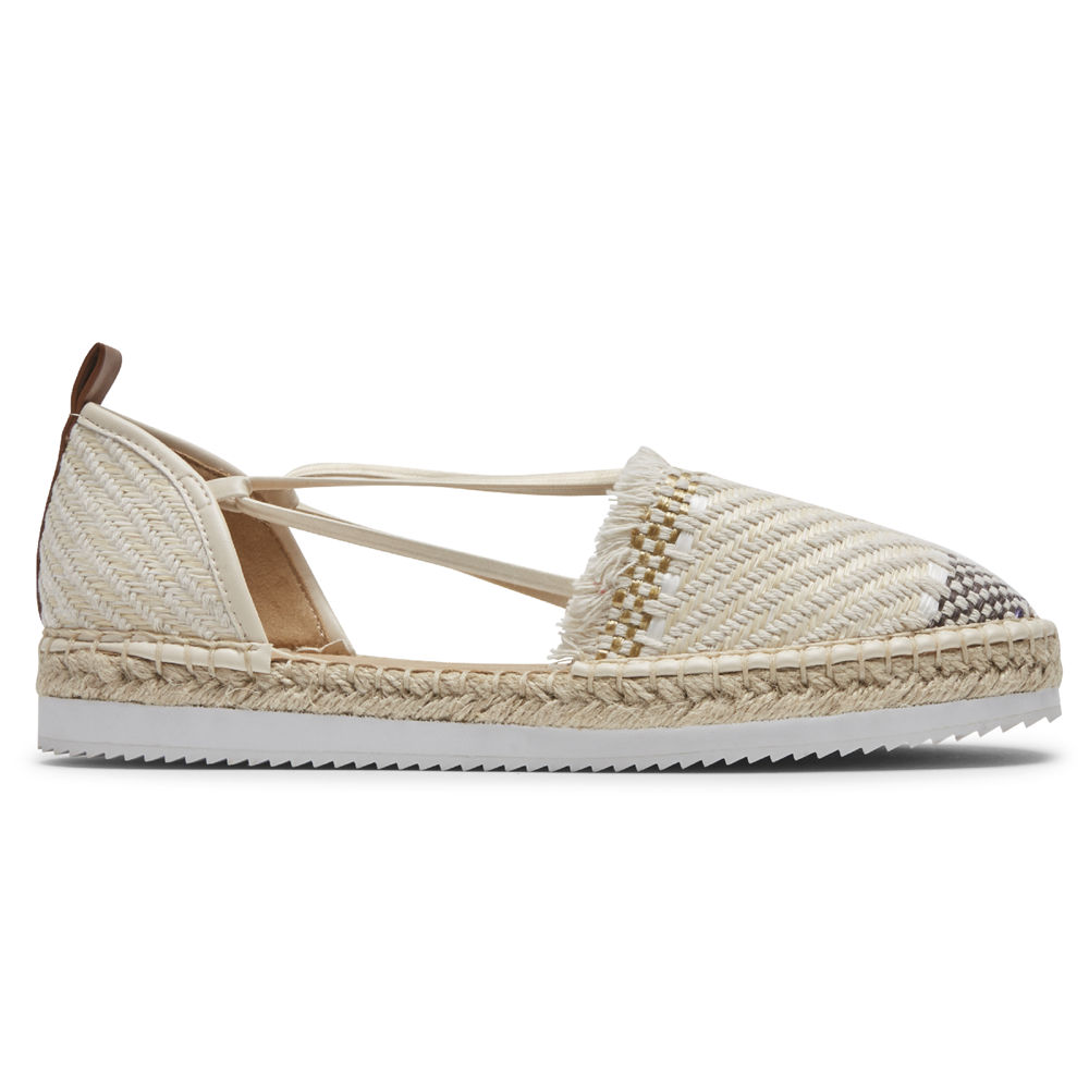 Sapato Vela Rockport Mulher Bege - Seaview Bungee - 08412CBDM